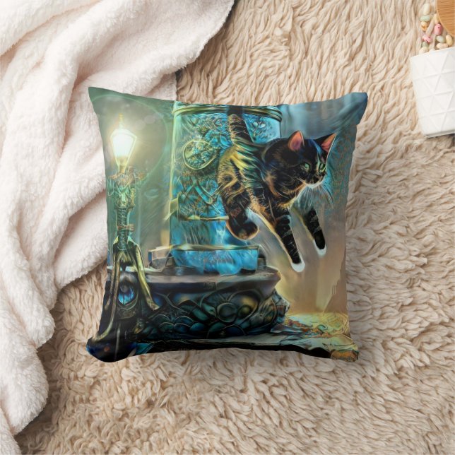 Coussin [CHANCE] Le Chat-Chaîne (Couverture)