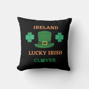 Coussin Chance trèfle irlandais Irlande T-shirt
