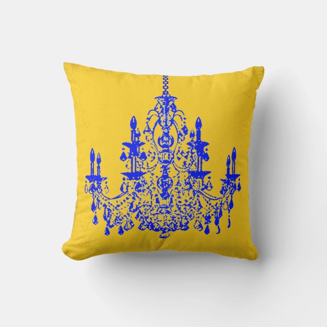 Coussin Chandeliers vintages PixDezines/arrière - plan do- (Recto)