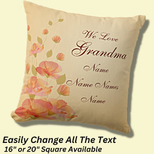 Coussin Changer Grand-Mère Nom We Love Grand-Mère Nana Mim