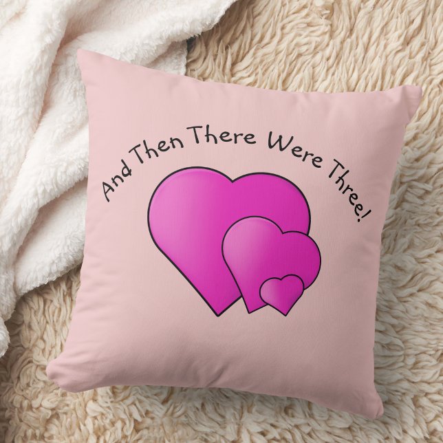 Coussin Changez Le Texte, Puis Il Y En A Trois ! Coeurs ma (Créateur téléchargé)