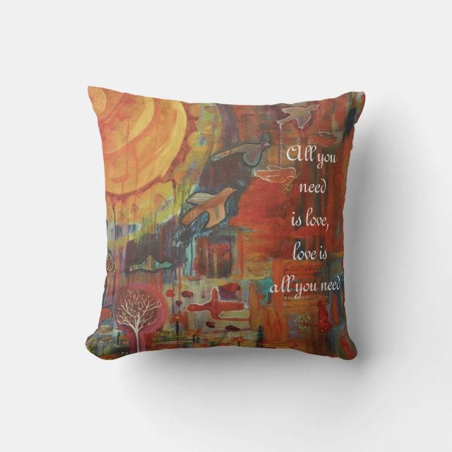Coussin Chanson d'âme (Recto)