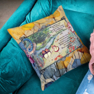 Coussin Chanson de Alice dans le miroir Tweetle Dee Dum
