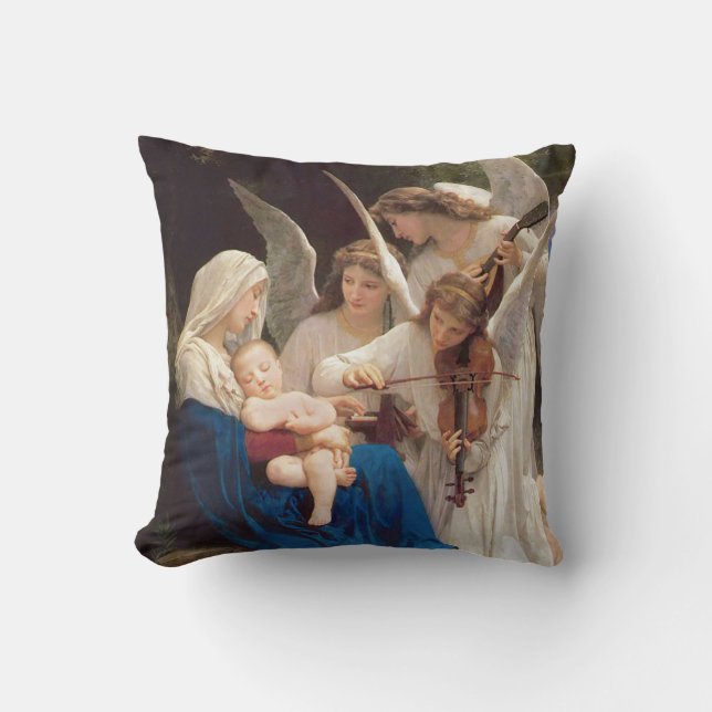 Coussin Chanson de Noël d'anges (Recto)