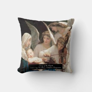 Coussin Chanson des Anges Bouguereau