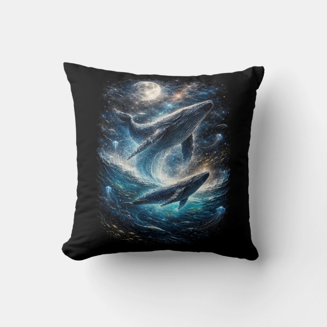 Coussin Chant de la marée cosmique (Recto)