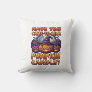 Coussin Chants de citrouille chapeau de sorcière d'Hallowe