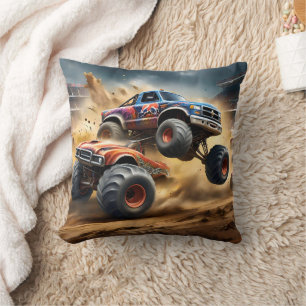 Coussin Chaos sur les roues : Monster Truck Smash Derby