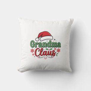Coussin Chapeau de Noël de Grand-mère Noël