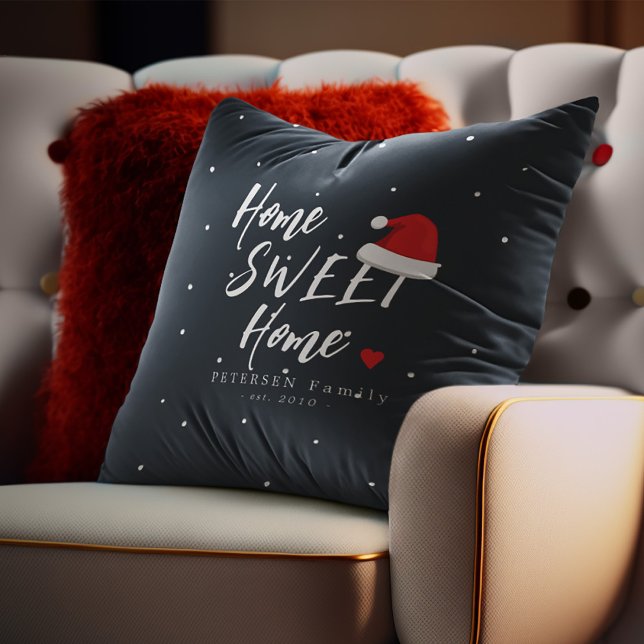 Coussin Chapeau de Père Noël de Noël maison douce maison n (Créateur téléchargé)