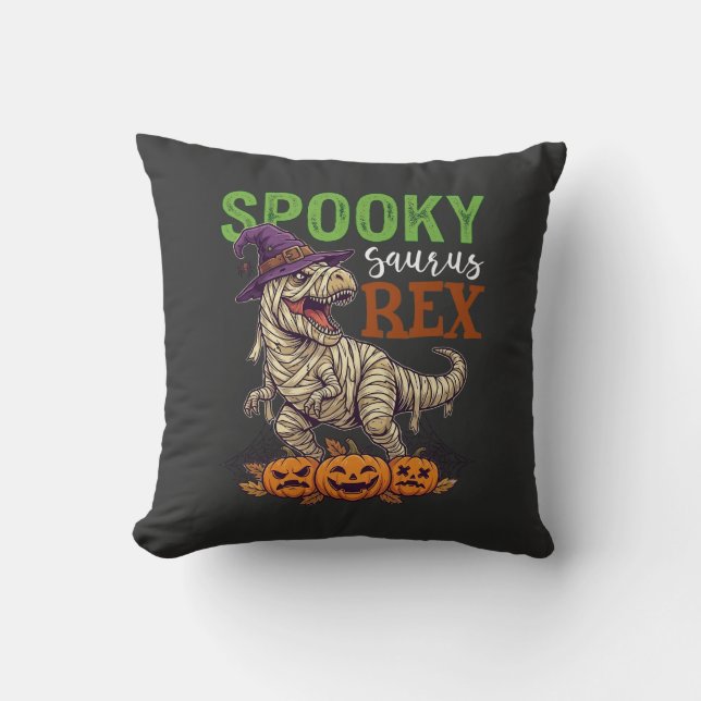 Coussin Chapeau de sorcière de dinosaure de momie de Sauru (Recto)