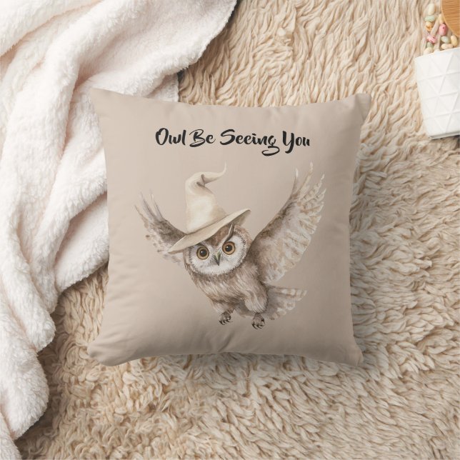 Coussin Chapeau d'Halloween Hibou Vous Verra (Couverture)