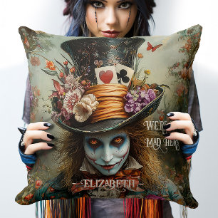 Coussin Chapelier Fou Cheveux Rouges Nous Sommes Tous Fous