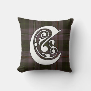 Coussin Chapman Clan Tartan Monogramme