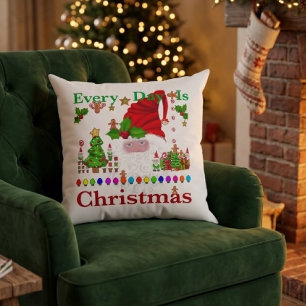 Coussin Chaque Jour Est Noël