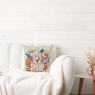 Coussin Chaque jour est un nouveau départ