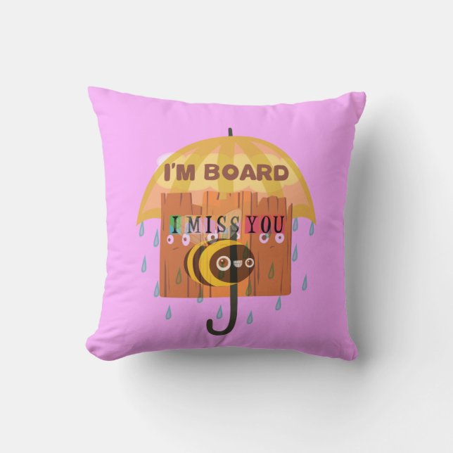 Coussin Chaque Jour, sans vous (Recto)