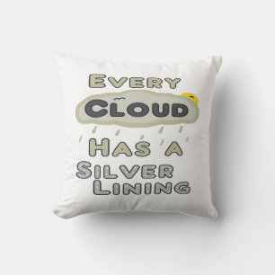 Coussin Chaque Nuage A Un Doublure Argent