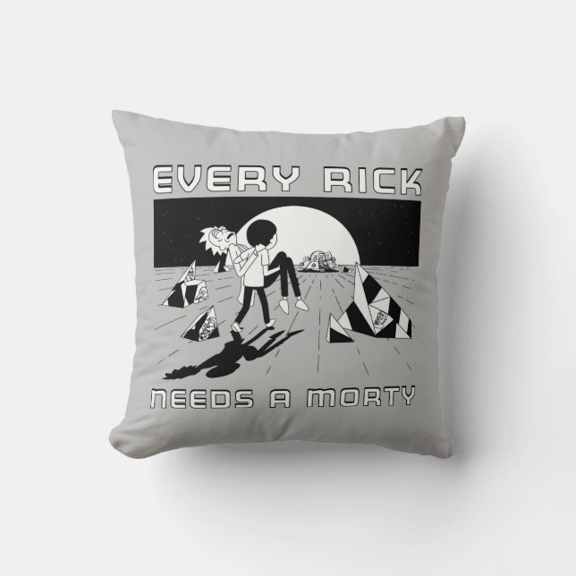 Coussin Chaque Rick A Besoin D'Un Morty (Recto)