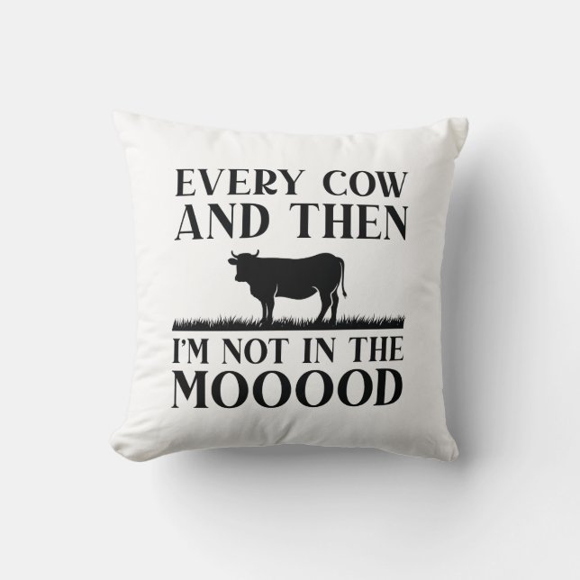 Coussin Chaque Vache Et Puis (Recto)