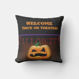 Coussin Chariot de bienvenue ou traitements Halloween