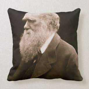 Coussin Charles Darwin (1809-82) (photo)
