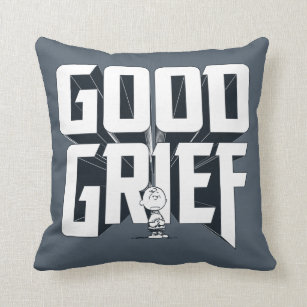 Coussin Charlie Brown "Good Grief" Rock Band Tee Graphic