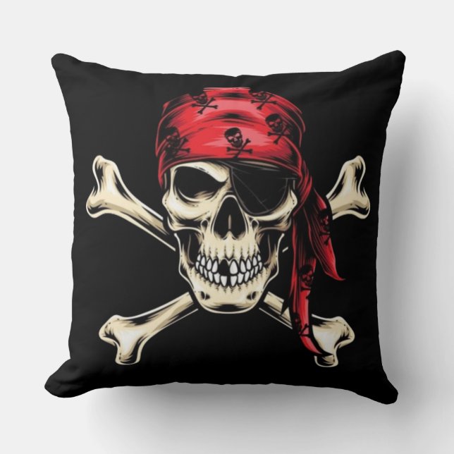 Coussin charmant monde de pirates (Recto)