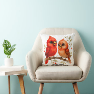 Coussin Charme Cardinal du Nord