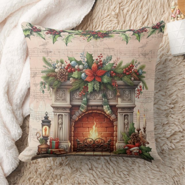 Coussin Charme de Noël Parisien Cozy (Couverture)