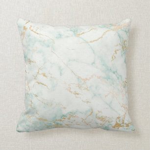 Coussin Charme gris d'or de marbre vert en bon état de