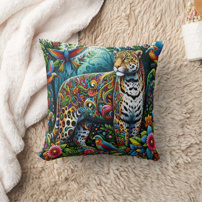 Coussin Charme Léopard : Entouré De Jungle Sauvage (Couverture)