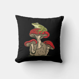 Coussin Charme Rétro Classique Cottagecore Grenouille Cham