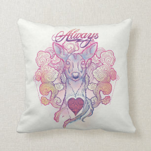 Coussin Charme   "toujours" daine Patronus de Harry Potter