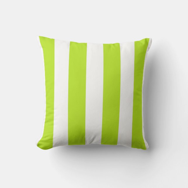 Coussin Chartreuse et Blancs (Recto)