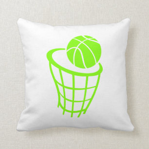 Coussin Chartreuse, Neon Green Basketball