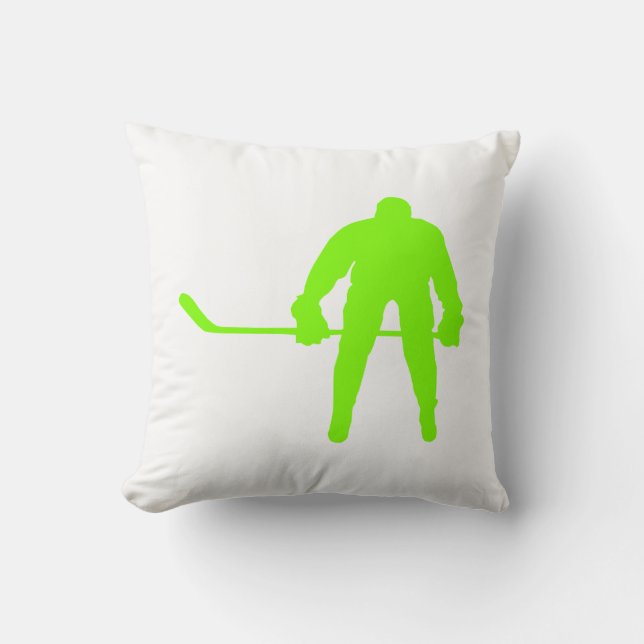 Coussin Chartreuse, Neon Green Hockey (Recto)