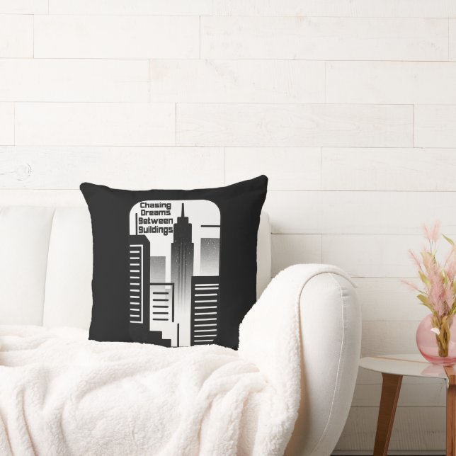 Coussin Chasing Dreams Between Buildings Urban Design (Canapé)