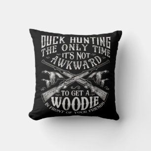 Coussin Chasse au canard Hommes Femmes Chasseur amusant Am