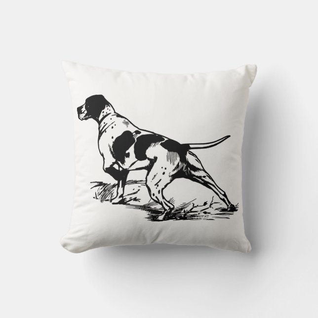 Coussin Chasse au chien (Recto)