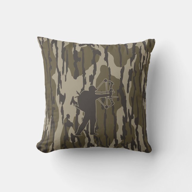 Coussin Chasse au tir à l'arc fond camo chasse à l'arc (Recto)