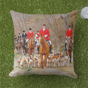 Coussin Chasse aux chiens