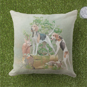 Coussin Chasse aux chiens
