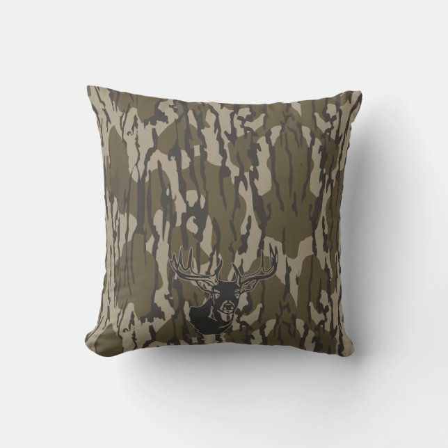 Coussin Chasse Camo Chasse de cerf blanc Botomland Camo (Recto)
