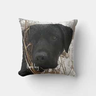 Coussin Chasse de fin de saison - Black Lab - Labrador