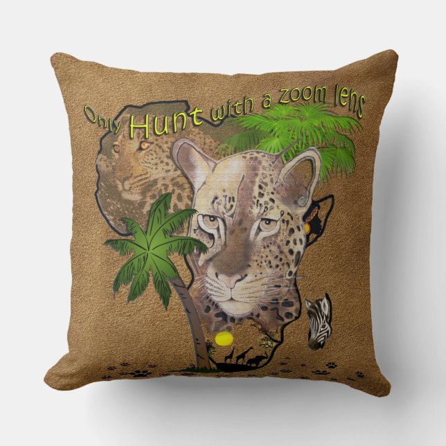 Coussin Chasse uniquement avec un objectif zoom (Recto)