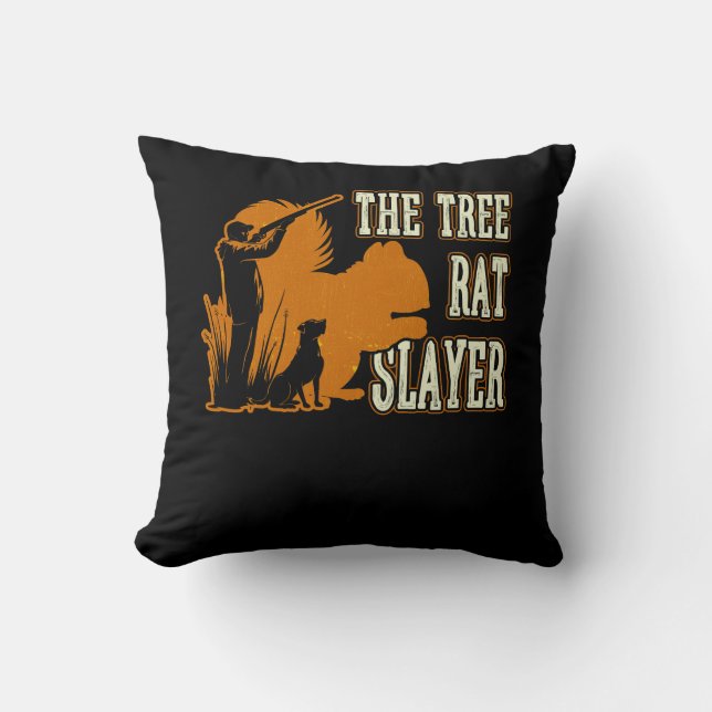 Coussin Chasseur d'écureuils L'écureuil rétro Scaler de ra (Recto)