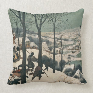 Coussin Chasseurs dans la neige - janvier 1565
