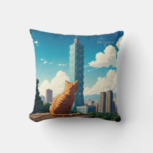 Coussin Chat à Taipei 101 Taïwan