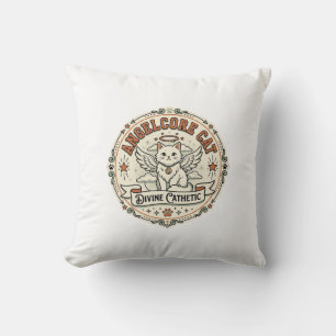 Coussin Chat Angelcore Chat Angelcore Vintage Vector Art S